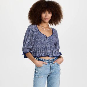 Free People Brittnee Printed Top
